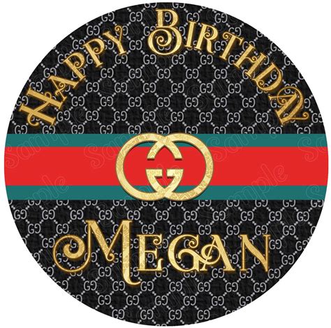 gucci birthday cake toppers|Gucci edible cake toppers.